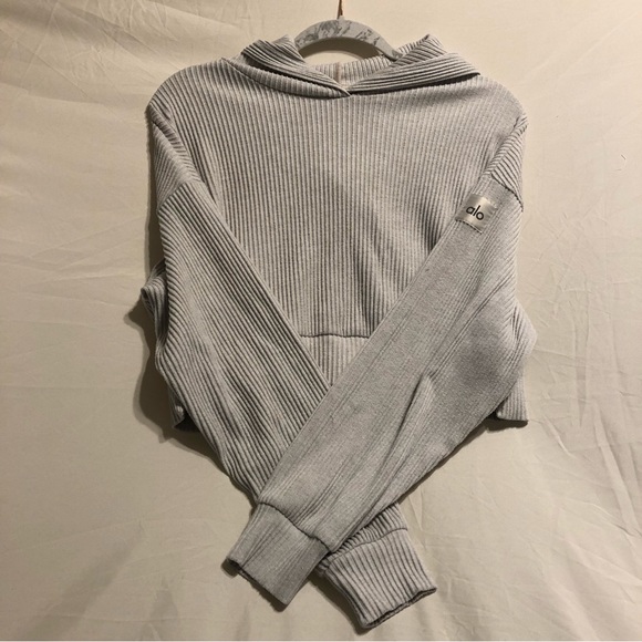 Alo Yoga Muse Hoodie Athletic Heather Grey XS - Picture 7 of 16